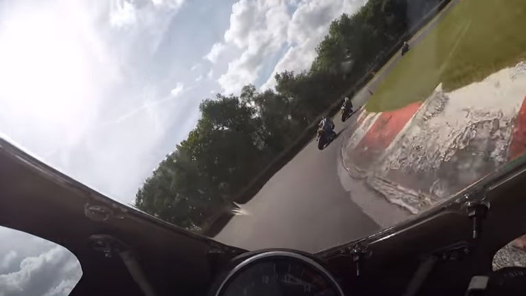 Motorbikes on track